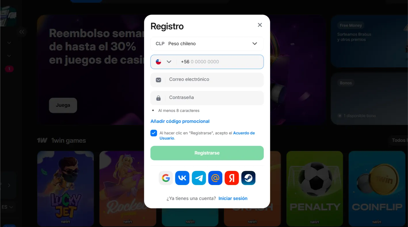 Descripción y rápido 1win Chile iniciar sesión – empieza a ganar ahora mismo
